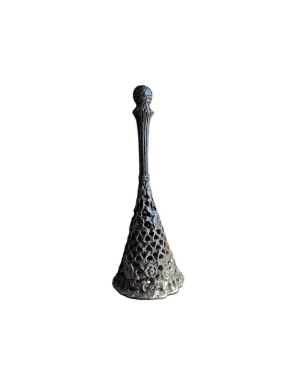 Posy Tussie Mussie Wedding Bouquet Flower Holder Victorian Gothic Pewter